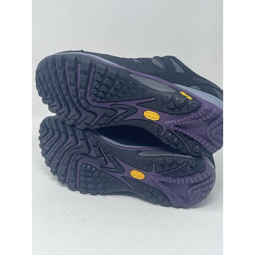 Merrell Siren Sport 3‎ Women's Black/Blackberry Trail Vibram Hiking Shoes Sz 9